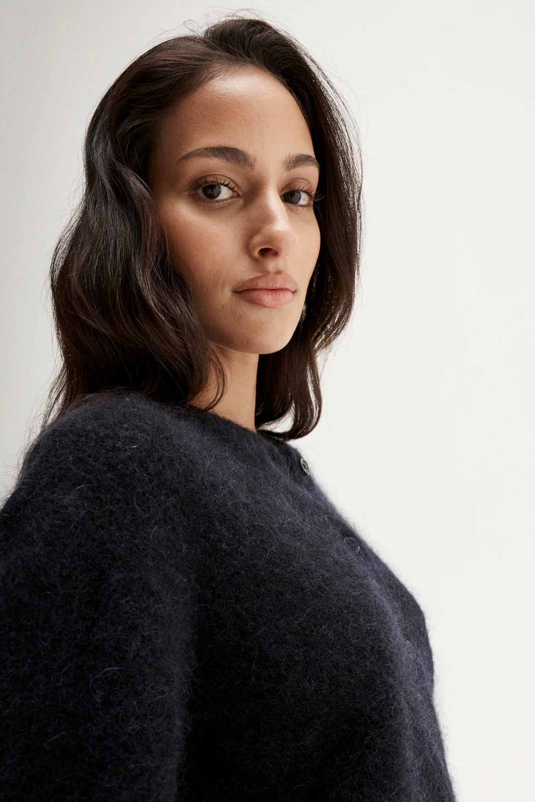 Abigail Knit Cardigan Midnight Navy - Image 3
