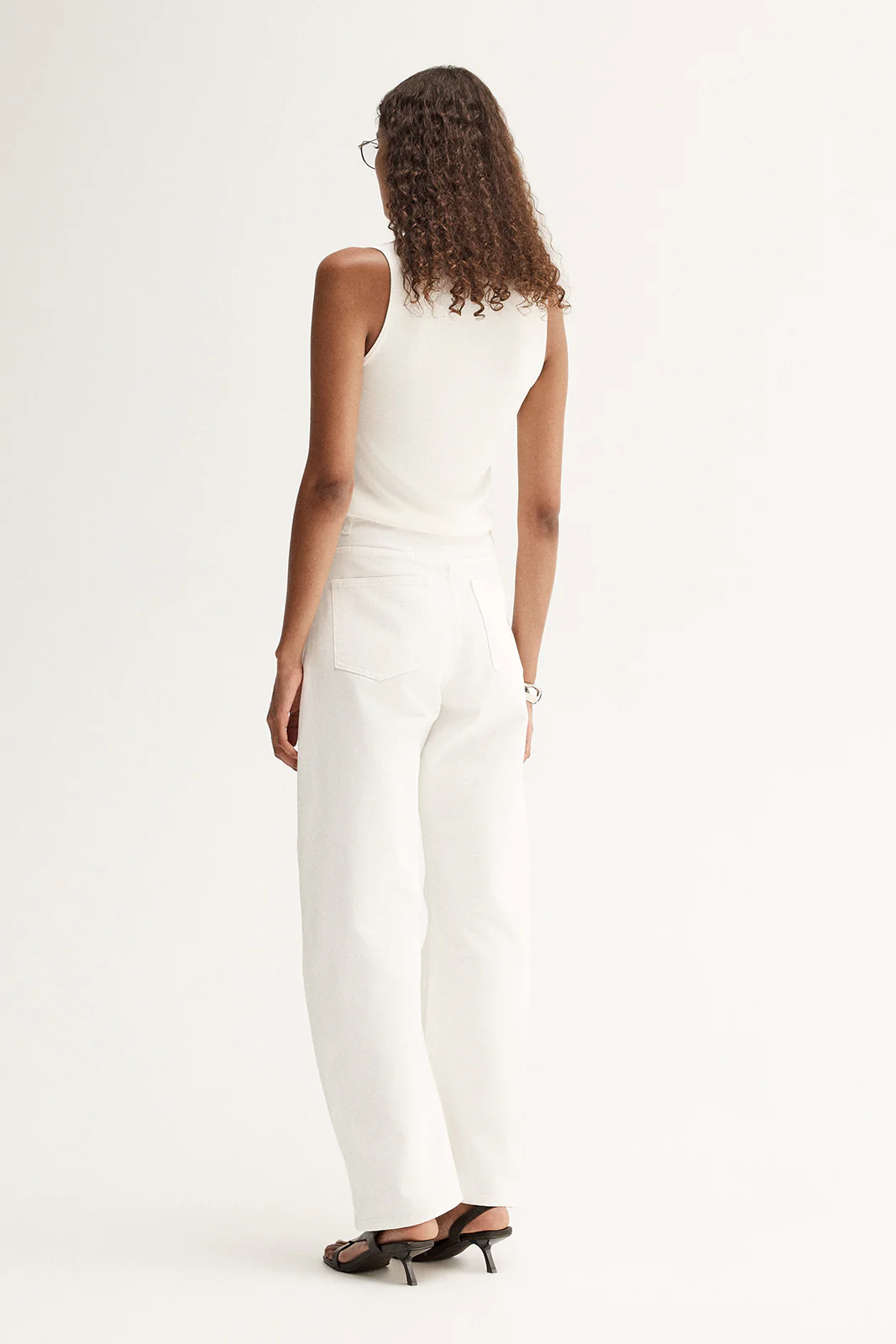 Chelsea Barrel Leg Jean Ivory - Image 8