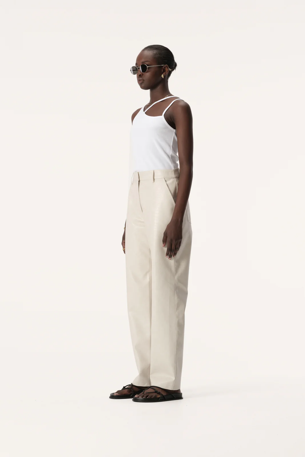 Clements Pant Ivory Croc - Image 4