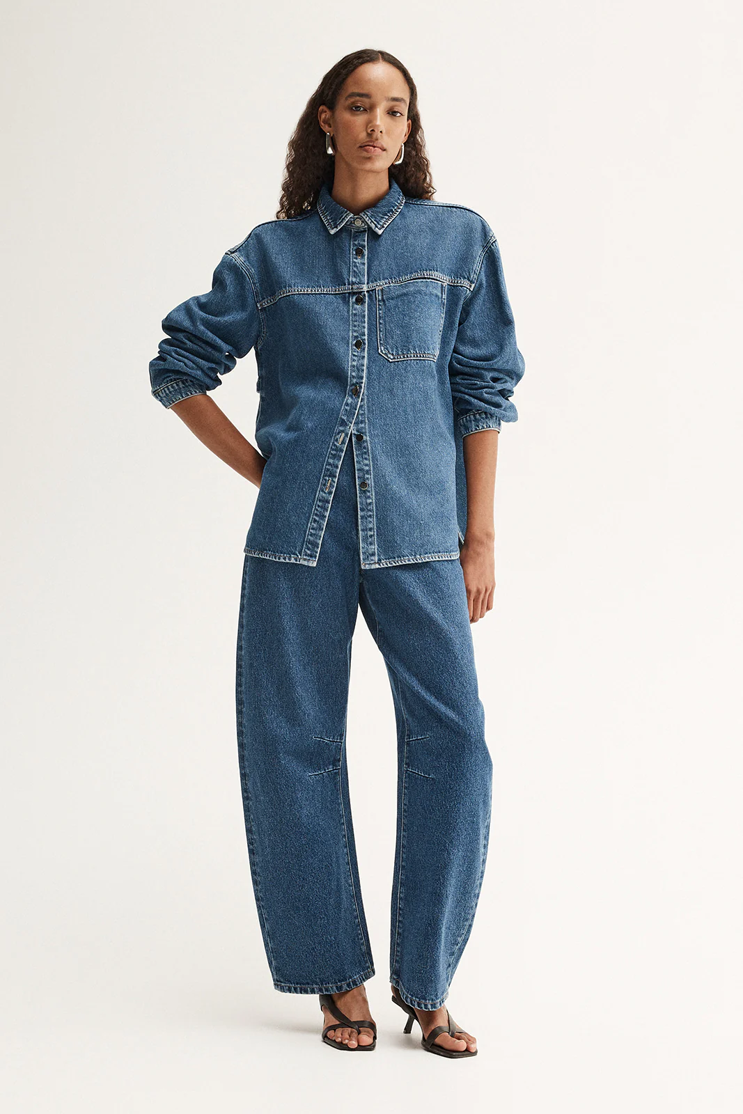 Kennedy Denim Shirt Dark Indigo - Image 4