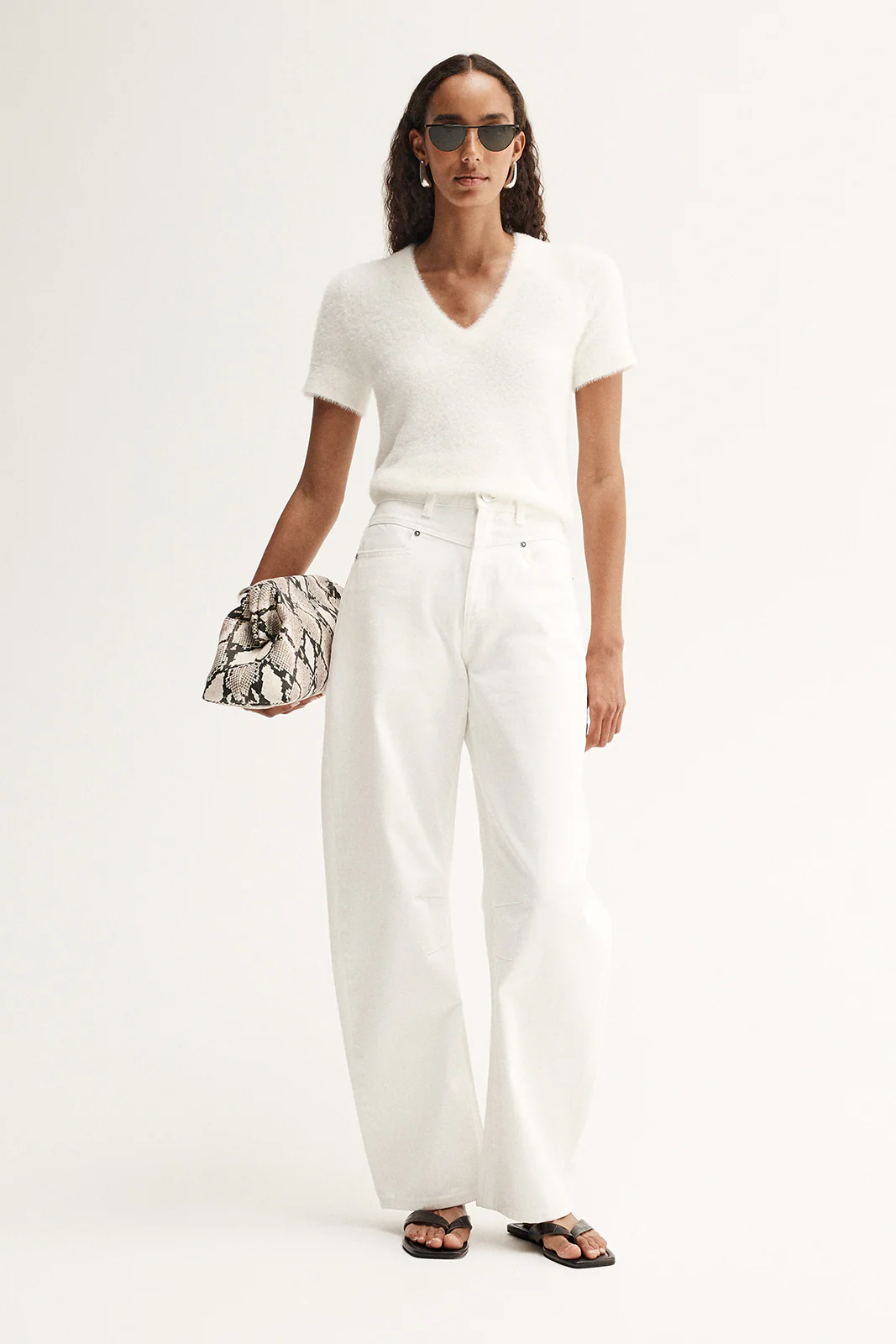 Landon Knit Top White
