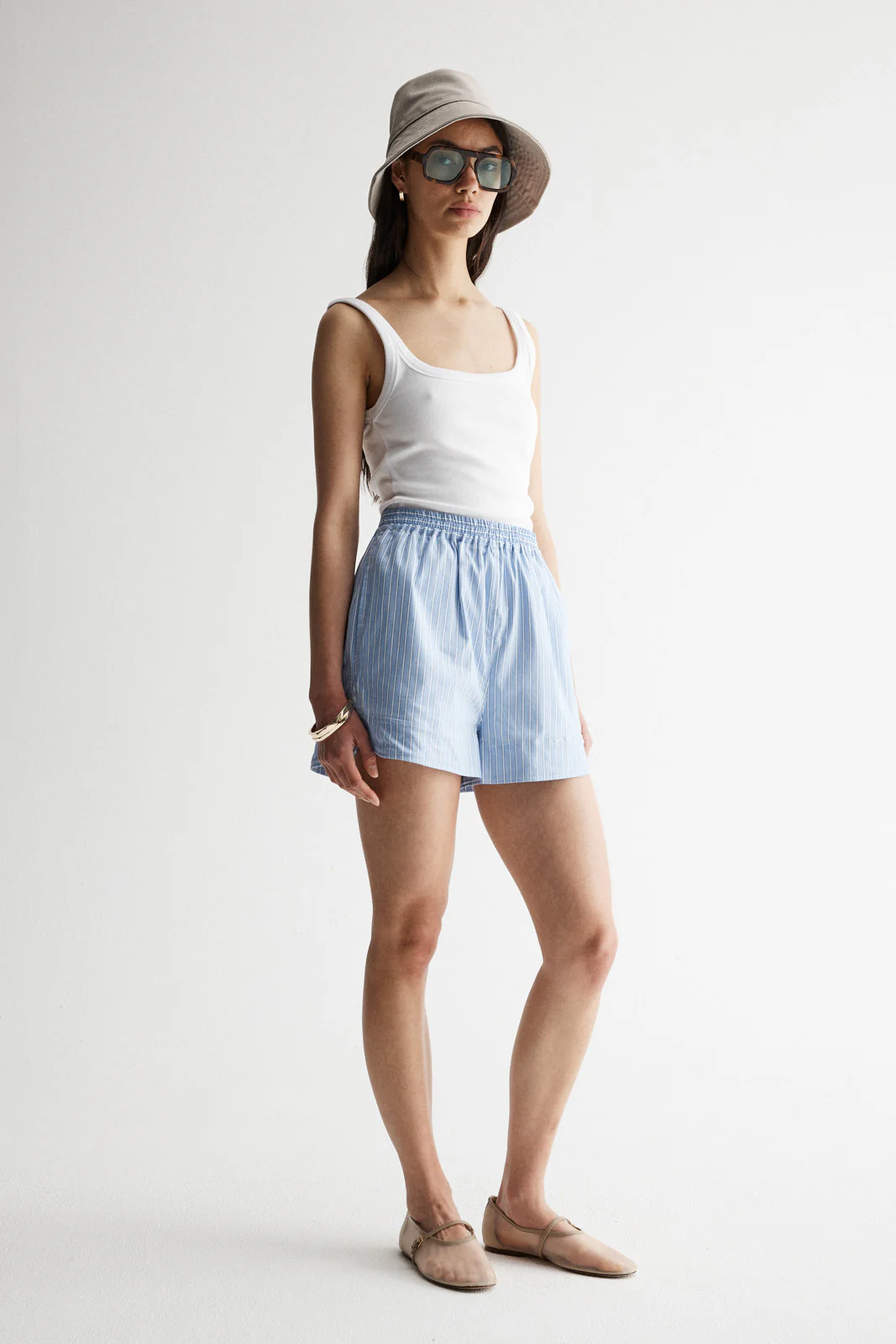 Poppy Short Blue Stripe - Image 2
