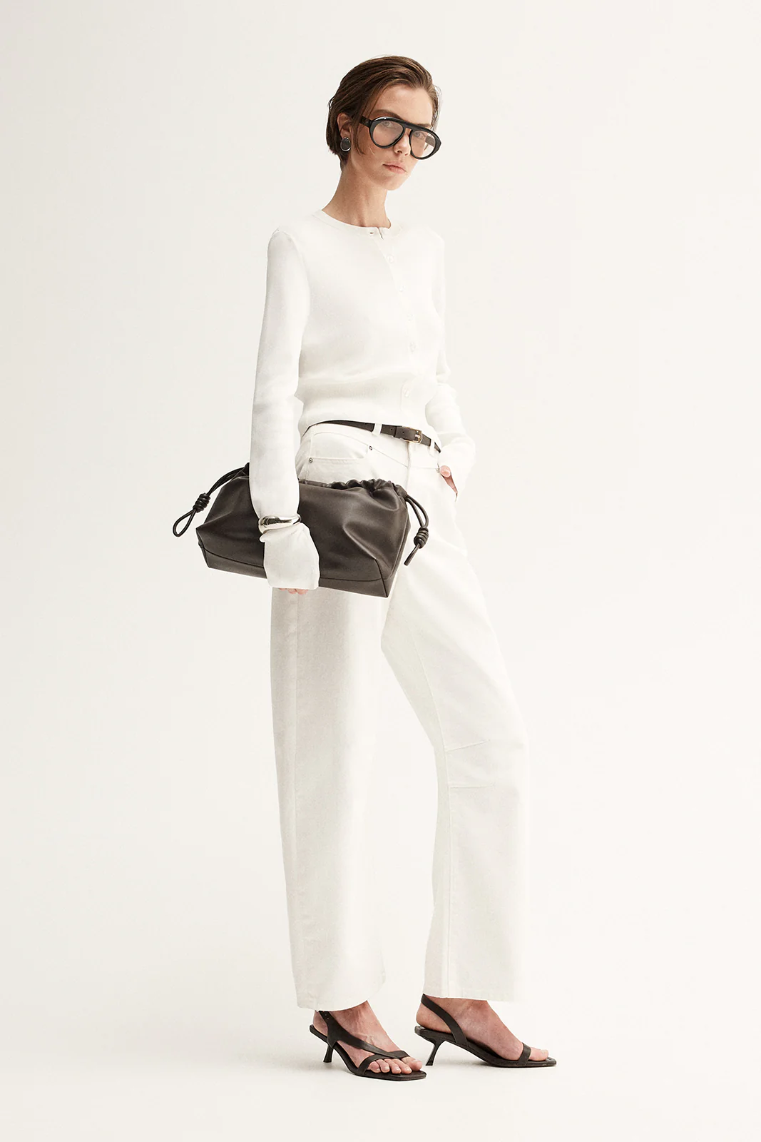 Victoria Knit Cardigan White - Image 4