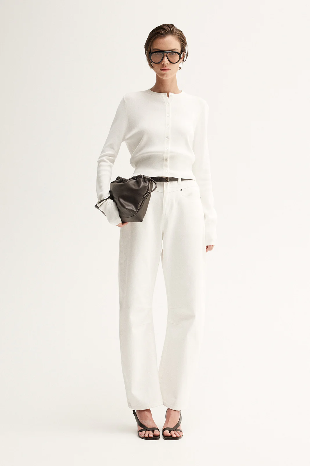 Victoria Knit Cardigan White - Image 5